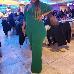 Green sparkly jumper